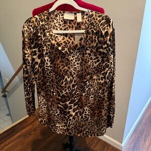 Chico's Leopard Print Women's Top - Size 0